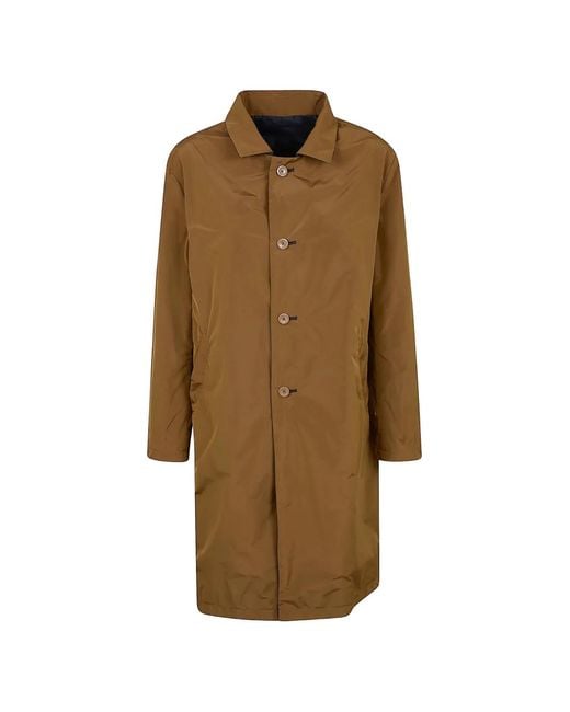 Herno Blue Polyester Coat