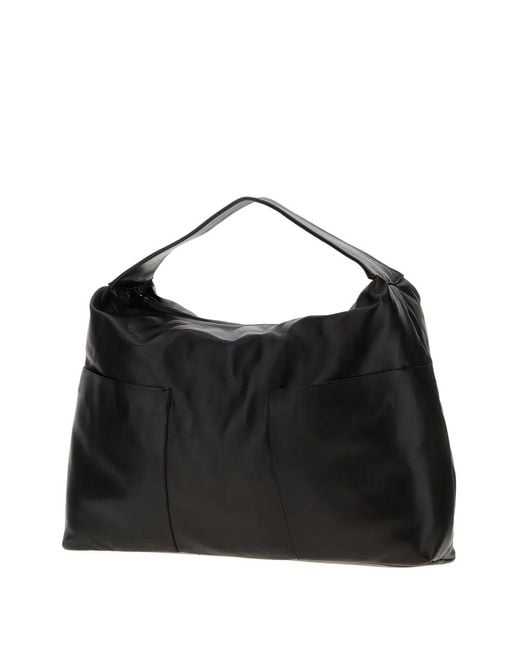 GIMAGUAS Black Sacco Leather Tote Bag