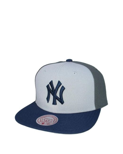 Mitchell & Ness Blue X Mlb New York Yankees Triple Play Liberty Embroidered Cap for men