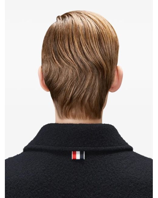 Thom Browne Blue Bell-Sleeve Wool Jacket
