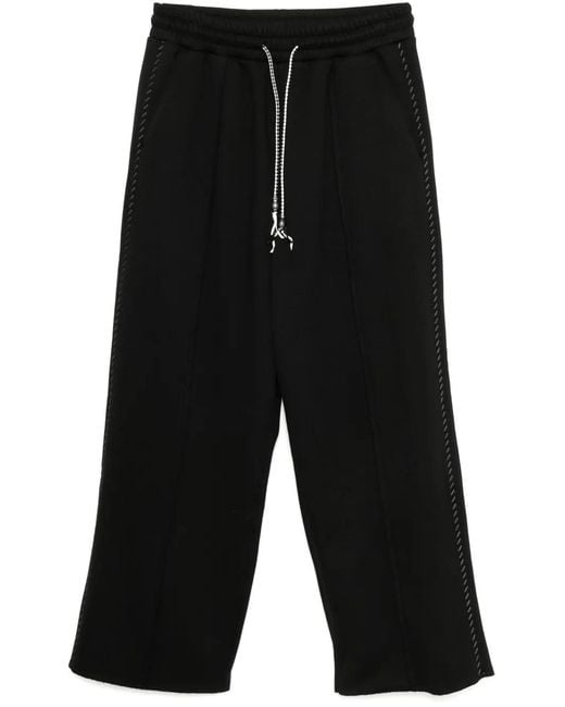 FIVE CM Black Drawstring Track Pants for men