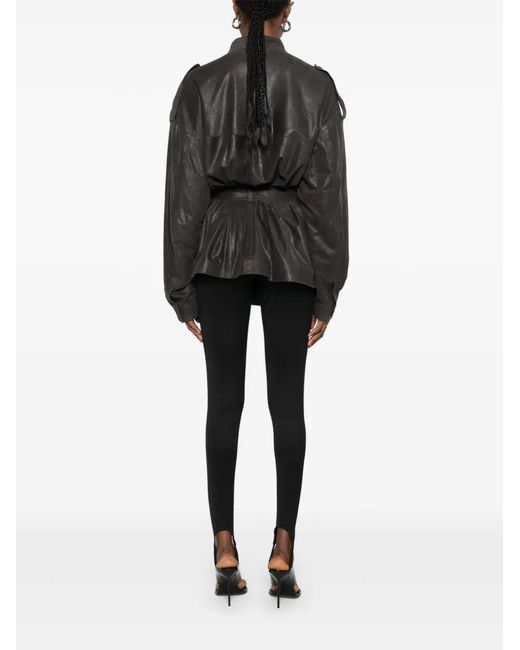 Cassell Black Sahariana Belted Jacket