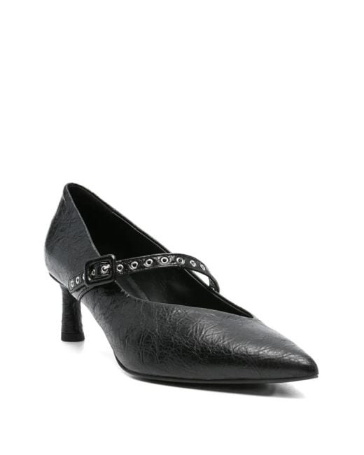 Halmanera Black 55Mm Studded Pointed-Toe Pumps