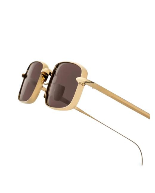 Jacques Marie Mage Brown Dusk Sonnenbrille mit eckigem Gestell