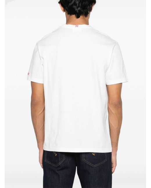 Mc2 Saint Barth White X Peanuts Cartoon-print T-shirt for men