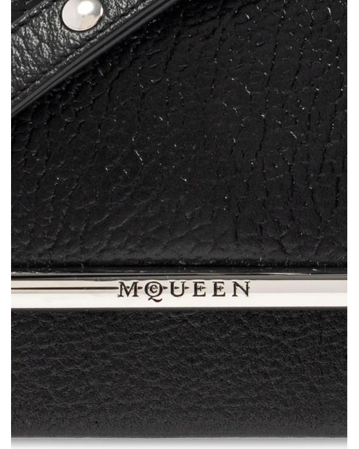 Bolso de hombro con barra en T Alexander McQueen de color Black