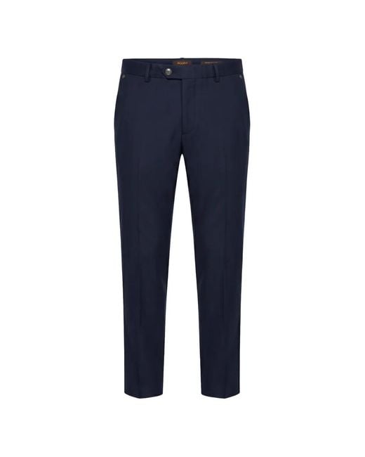 Moorer Blue Antonm1 Straight-Leg Chino Trousers for men
