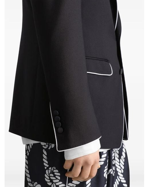Dolce & Gabbana Black Martini Light Single-Breasted Wool Twill Jacket for men
