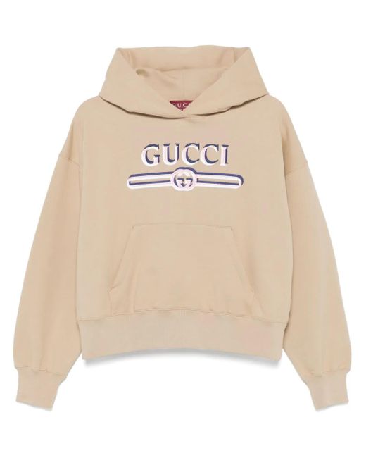 Gucci Natural Interlocking G Hoodie