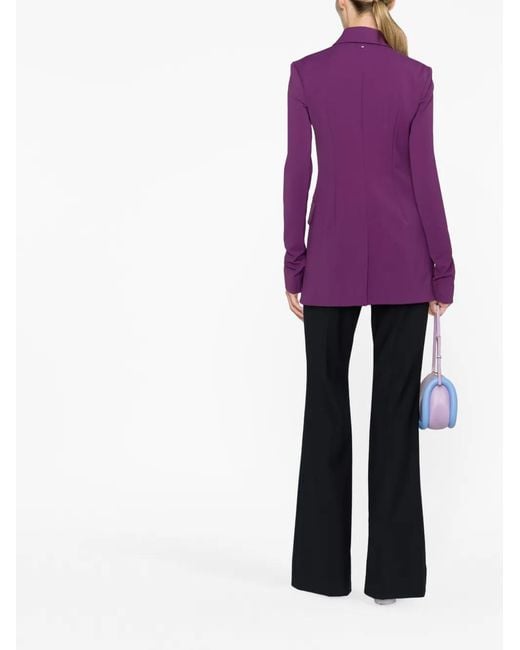 Sportmax Purple Single-Breasted Jacket