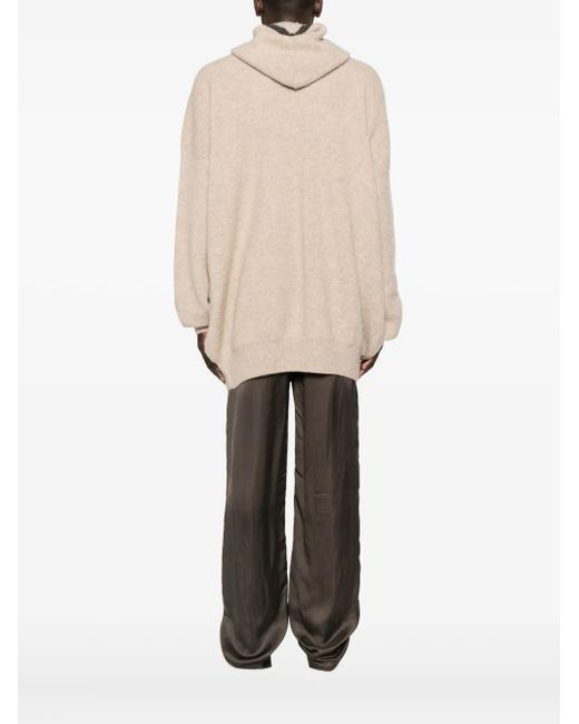 Rick Owens Vest Met Capuchon En Rits in het Natural voor heren