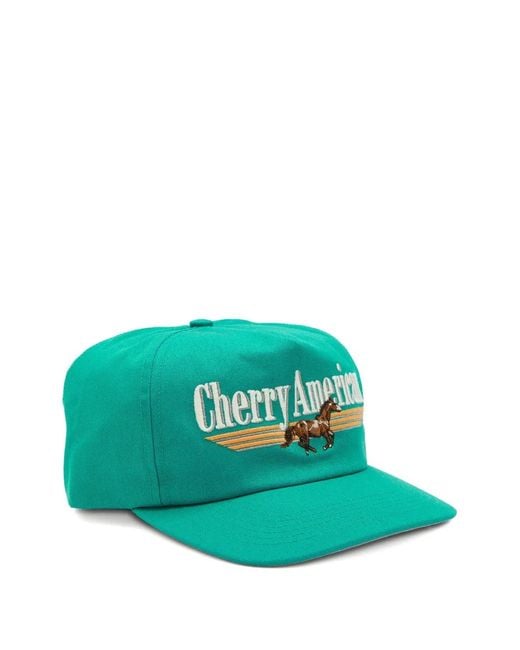 CHERRY LA Blue Logo Embroidered Cap for men
