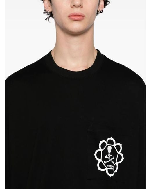MASTERMIND WORLD Black T-Shirt À Imprimé Graphique for men