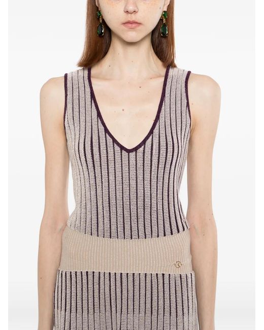 Saiid Kobeisy Purple Degrade Knitwear Dress
