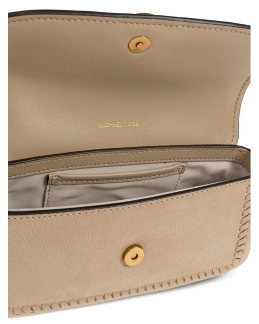 MICHAEL Michael Kors Natural Mini Nolita Leather Leather Shoulder Bag