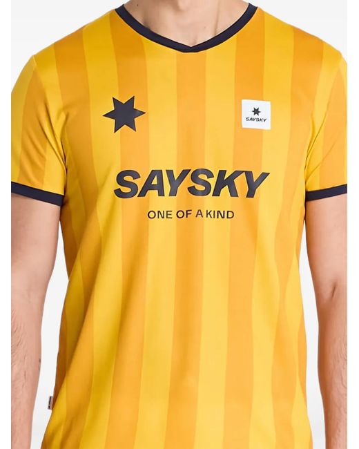 Saysky Yellow Stripe Combat T-Shirt for men