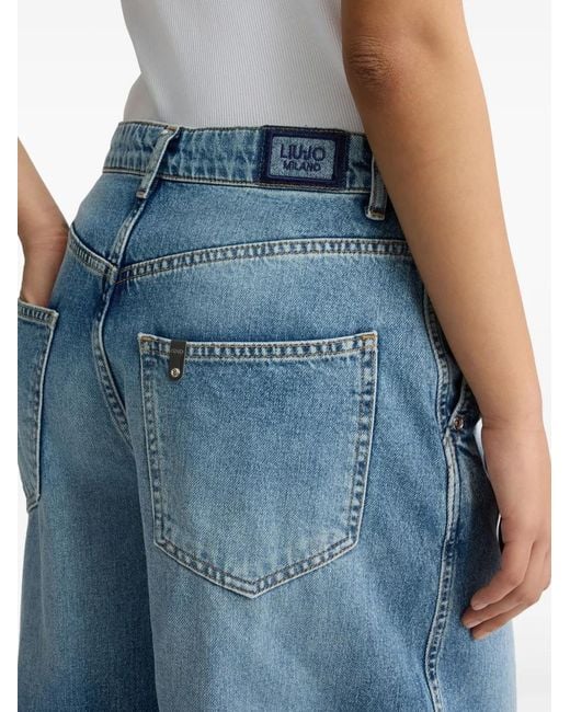 Liu Jo Blue High-Waisted Flared Jeans