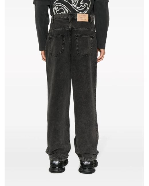 Etudes Studio Gray District Mid-Rise Loose-Fit Jeans for men
