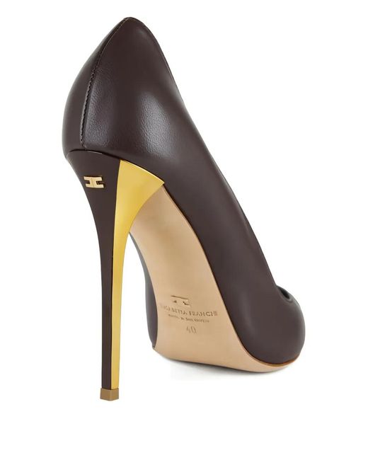 Elisabetta Franchi Black Cut-Out Stiletto Pumps
