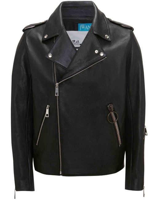 J.W. Anderson Black X A.p.c. Morgan Leather Biker Jacket