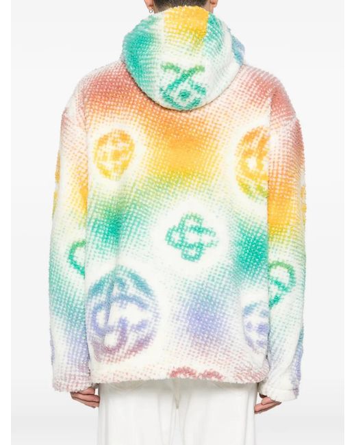 Casablanca White Monogram Hooded Jacket for men