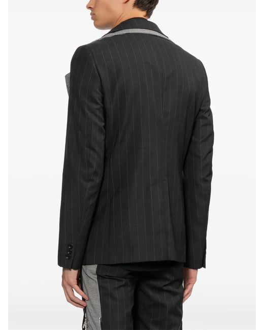 Comme des Garçons Black Pinstripe Blazer for men