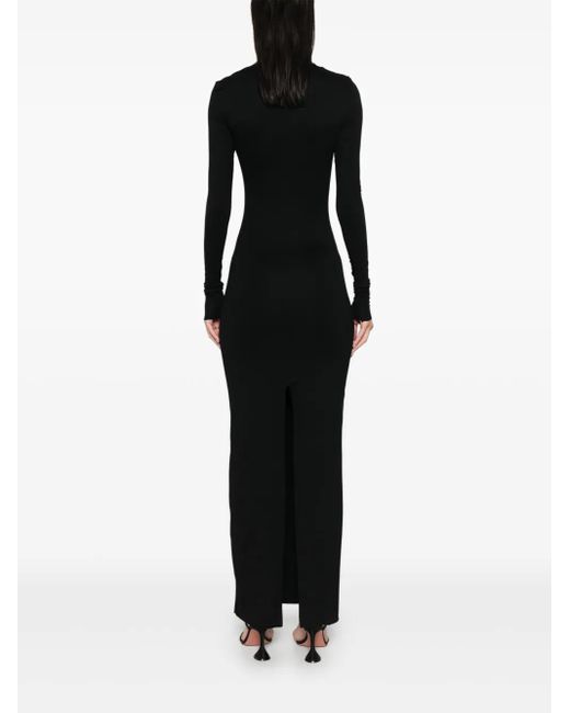 MANURI Black Malena Maxikleid