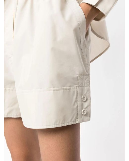 3.1 Phillip Lim Natural Elasticated Above-Knee Shorts