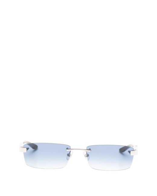 Maybach Blue The Artist Iii Rimless Rectangle-Frame Sunglasses