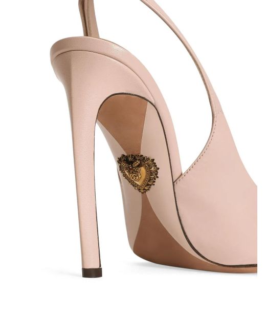 Dolce & Gabbana スリングバック レザーパンプス Pink