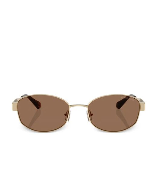 Michael Kors Brown Oval-Frame Sunglasses