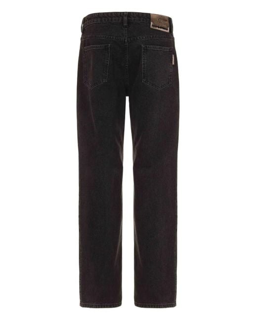 Just Cavalli Black Logo-Patch Jeans for men