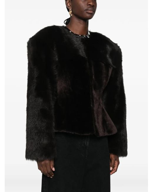 Magda Butrym Black Shearling Jacket