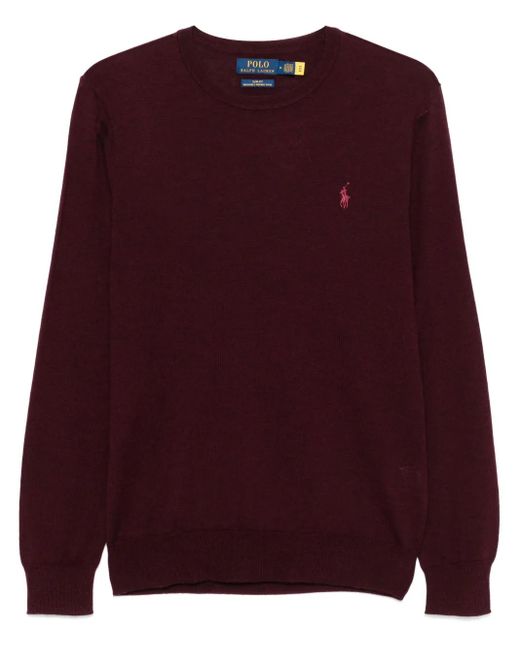 Polo Ralph Lauren Pullover Mit Polo Pony in Purple für Herren