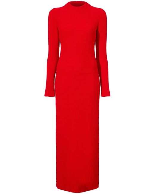 Proenza Schouler Red Lara Knit Dress