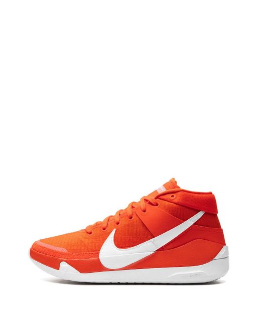 Nike Red Kd13 Tb "team Orange/white-white" Sneakers for men