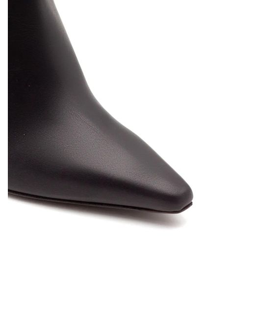 Roberto Festa Black Klaria Leather Knee-High Boots