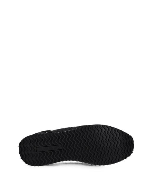 Napapijri Black Cosmos Embossed-Logo Sneakers for men