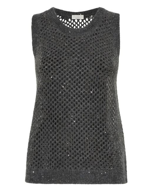 Brunello Cucinelli Knitted Top Black