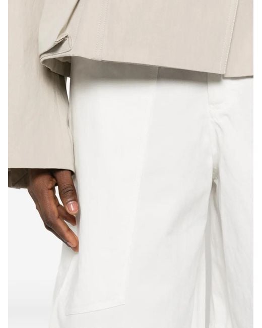 Viktoria Chan White Amit Wide-Leg Trousers