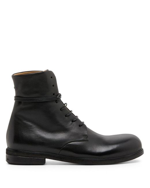 Marsèll Black Zucca Media Lace-up Ankle Boots for men