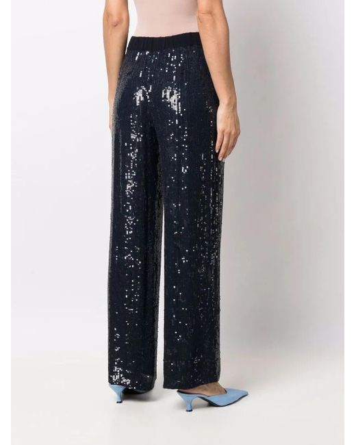 P.A.R.O.S.H. スパンコール ワイドパンツ Blue