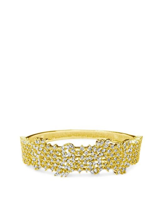 Hzmer Jewelry Metallic Sitara Crystal-Embellished Cuff Bracelet