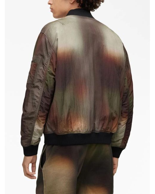 HUGO Byler Bomberjacke Mit Logo-Patch in Black für Herren