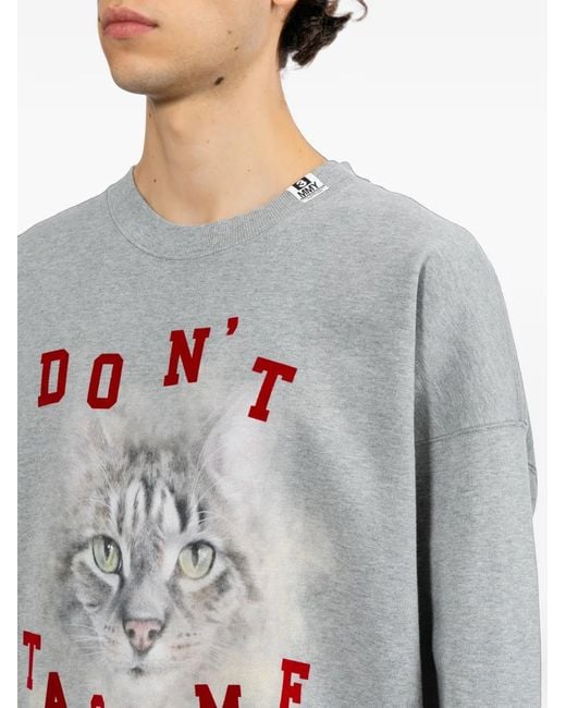 Maison Mihara Yasuhiro Gray Graphic-Print Sweatshirt for men