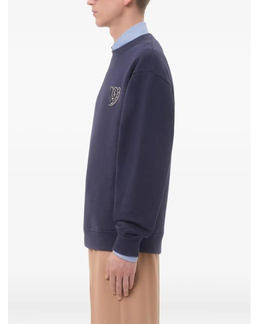 Valentino Garavani Blue Cotton Sweater for men