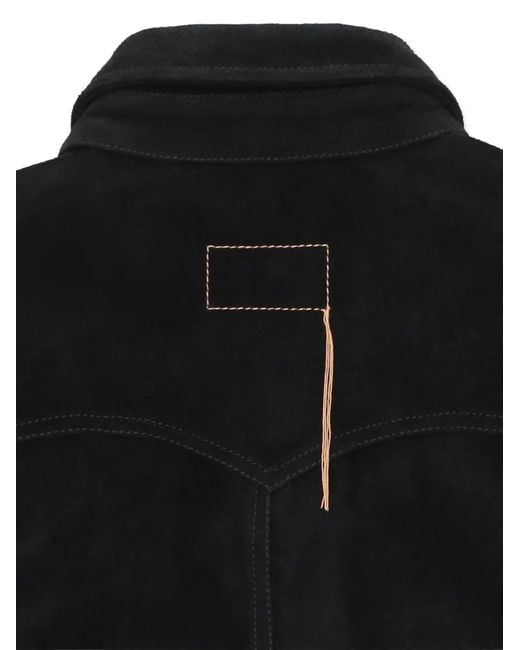 Fortela Black Linda Suede Shirt