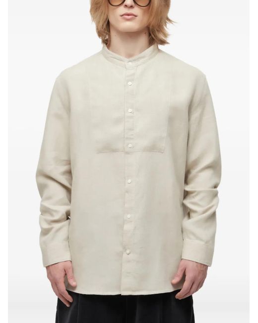 Osklen Natural Embroidered Panel Shirt for men