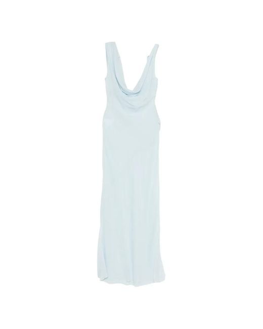 ANDAMANE White Minerva Cowl Sleeveless Maxi Dress