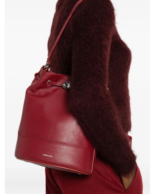 Zanellato Red Small Monda' Tote Bag